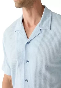 Men's Seersucker Button Down Shirt
