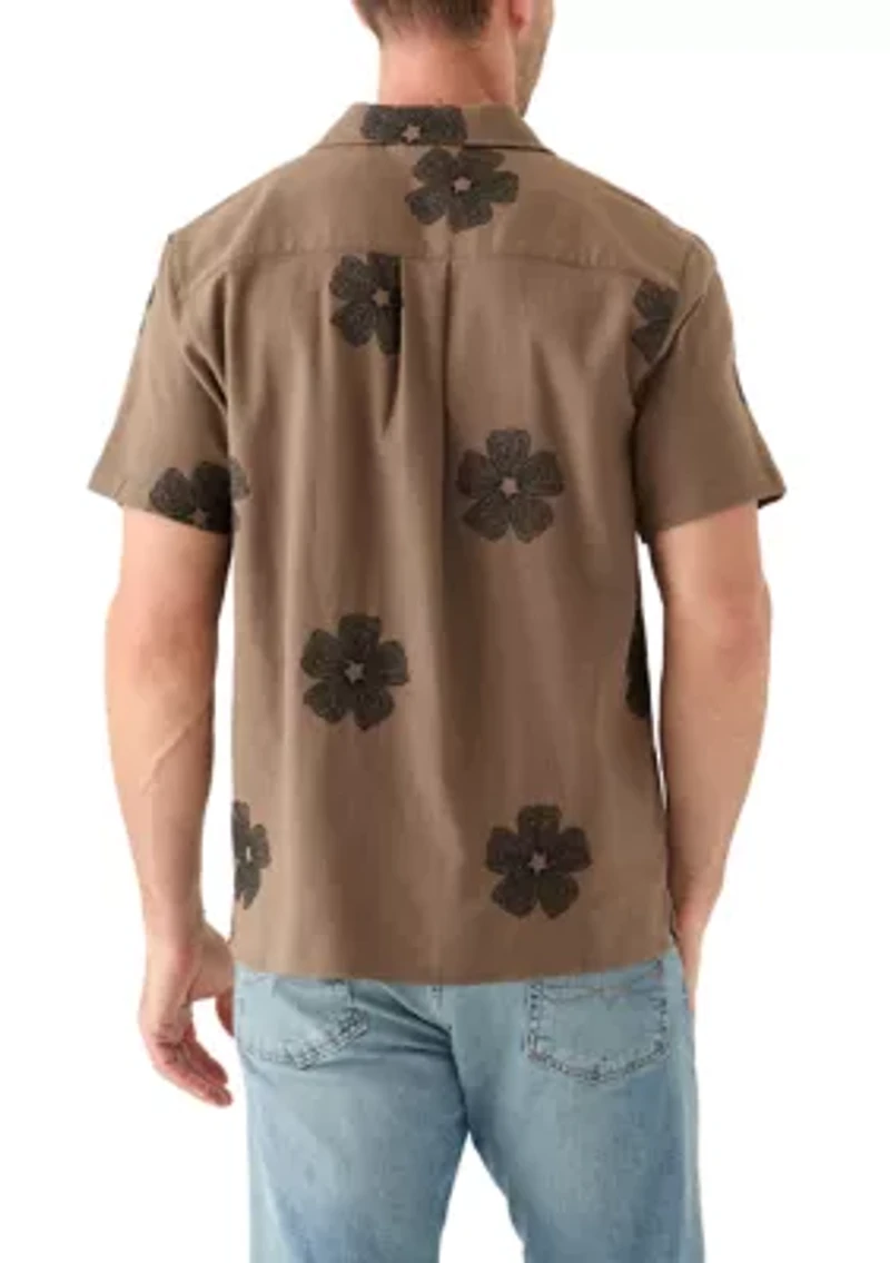 Men's Embroidered Camp Shirt