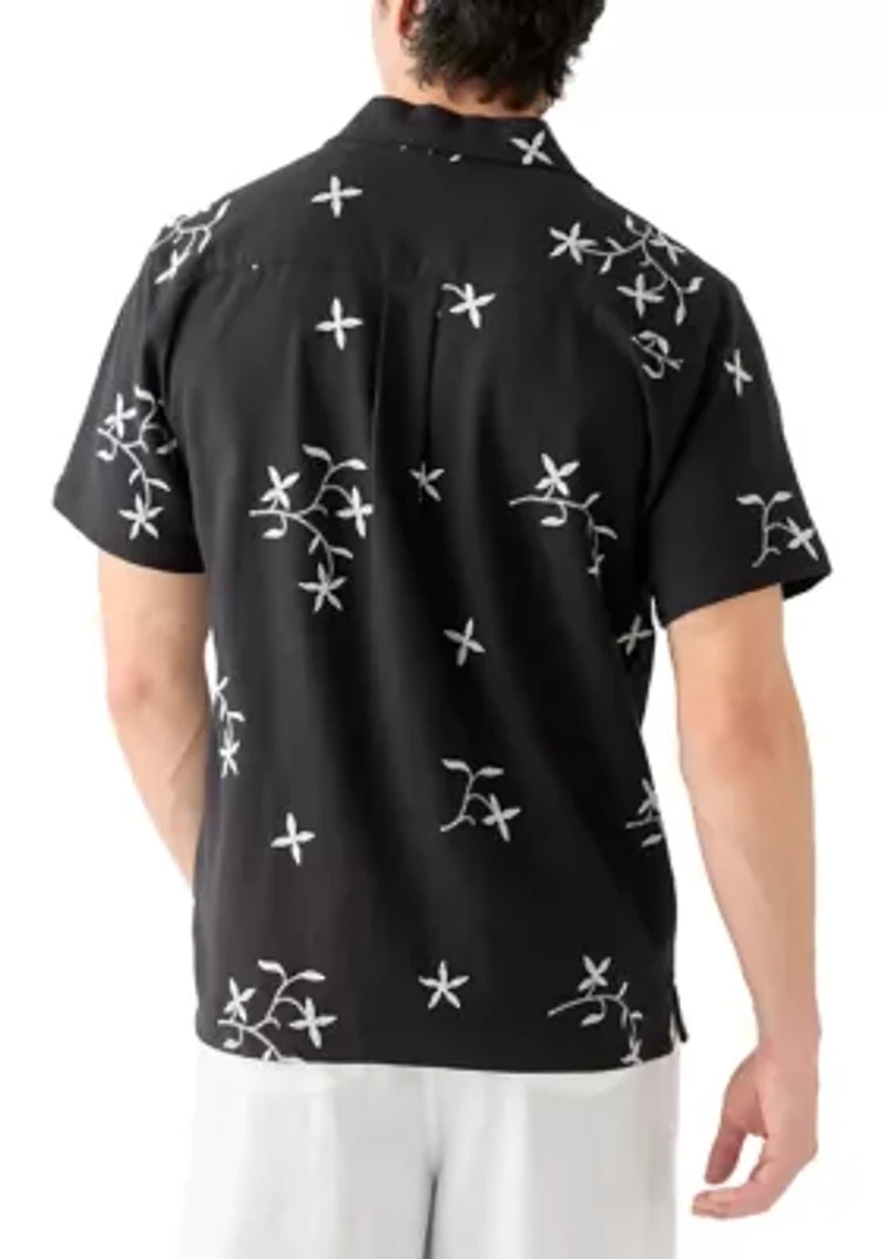 Men's Embroidered Camp Shirt