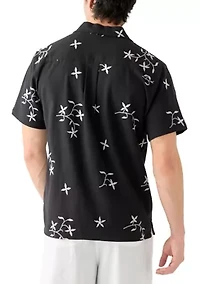 Men's Embroidered Camp Shirt
