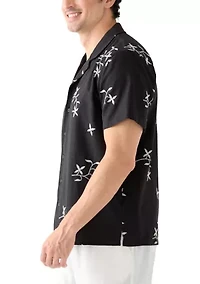Men's Embroidered Camp Shirt