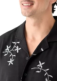Men's Embroidered Camp Shirt