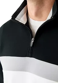 Men's Scuba Color Block Quarter Zip Sweatshirt