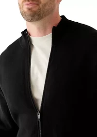 Big & Tall Long Sleeve Full Zip Sweater Jacket