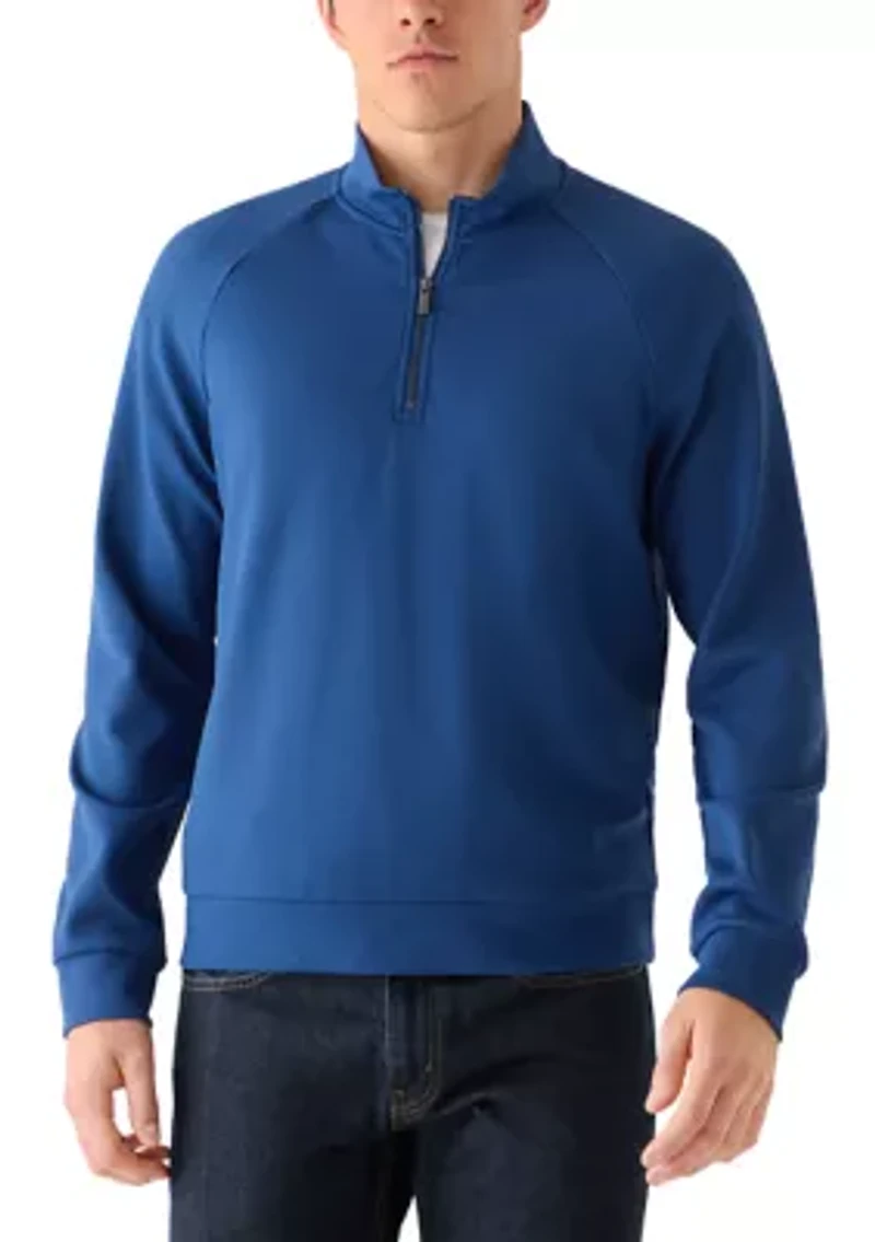 Men's Performance Textured Quarter Zip Sweatshirt