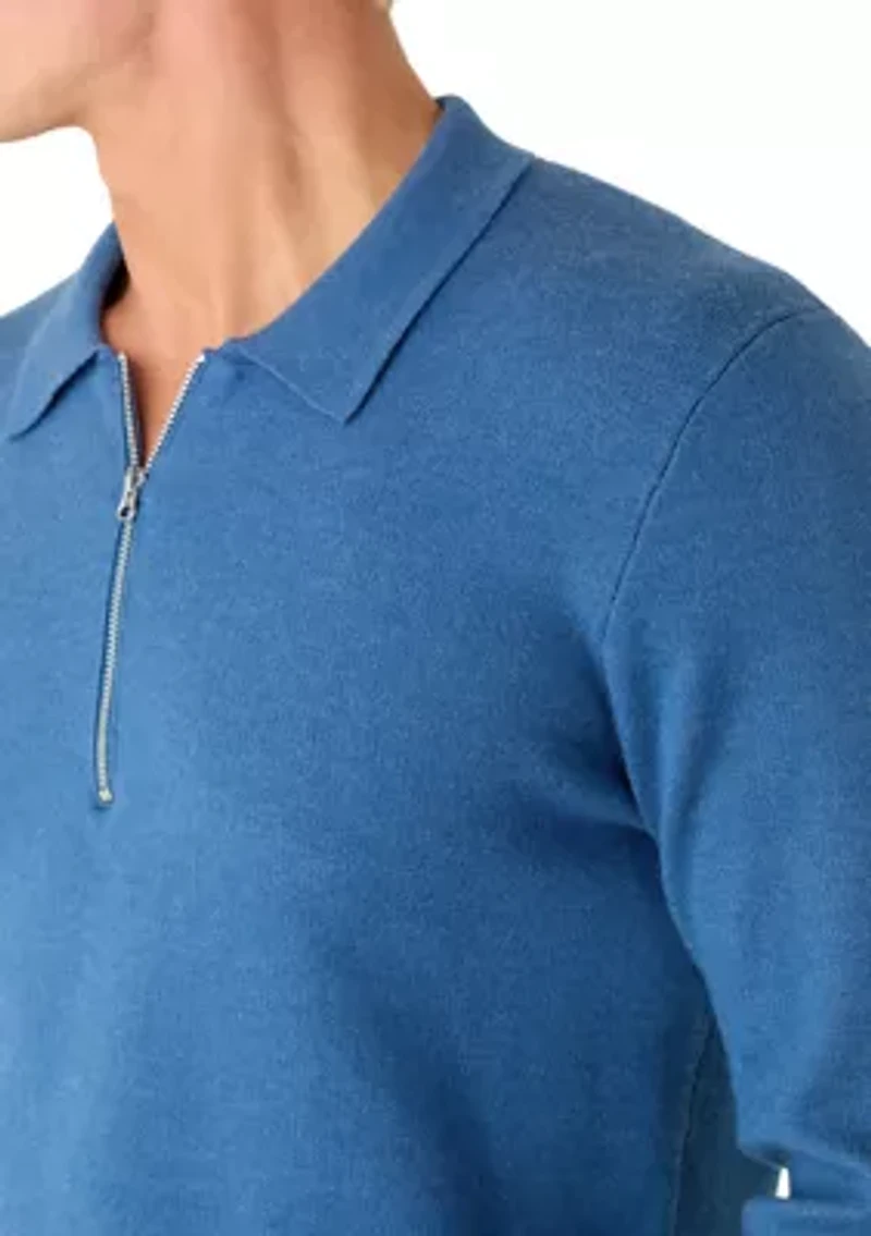 Men's Quarter Zip Sweater