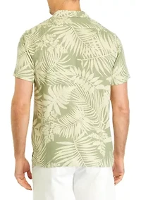 Linen Leaf Button Up Shirt