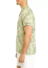 Linen Leaf Button Up Shirt