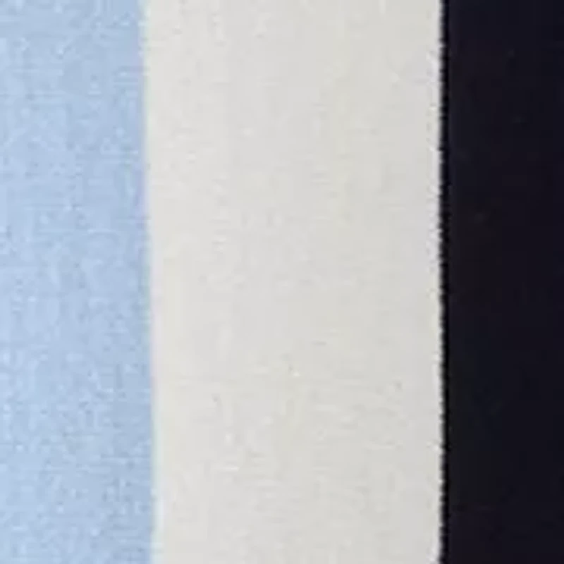 Men's Short Sleeve 3 Button Striped Polo Shirt