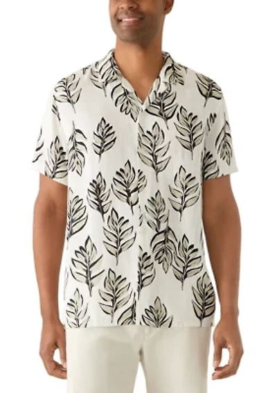 Men's Printed Linen Shirt