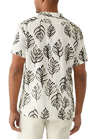 Men's Printed Linen Shirt