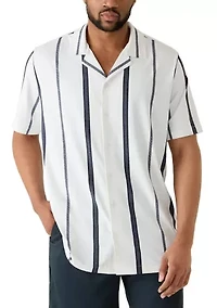 Men's Tall Stretch Knit Striped Shirt