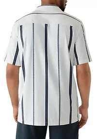 Men's Tall Stretch Knit Striped Shirt