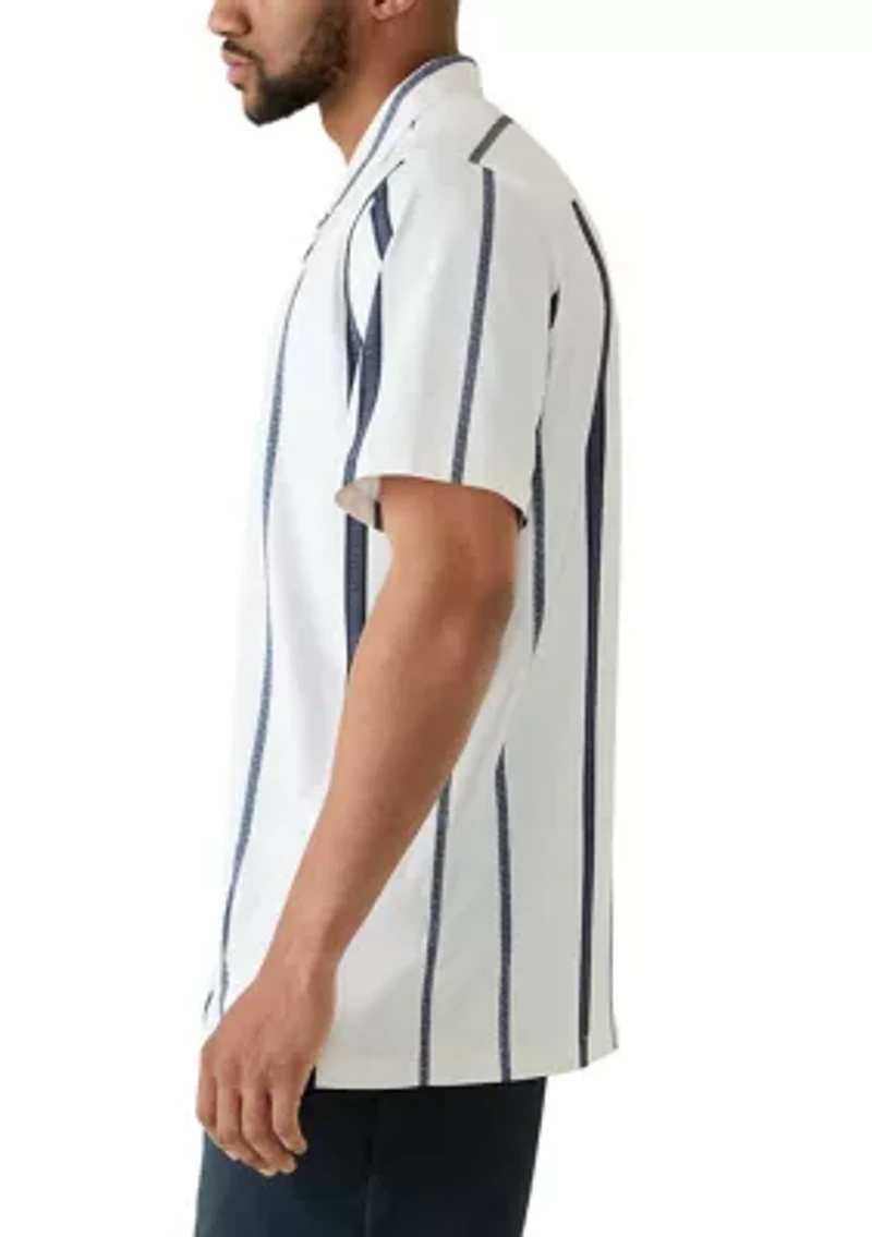 Men's Tall Stretch Knit Striped Shirt