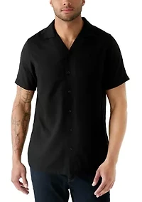 Men's Tall Solid Linen Shirt