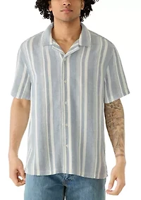 Men's Striped Button Down Shirt