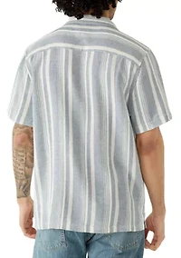 Men's Striped Button Down Shirt