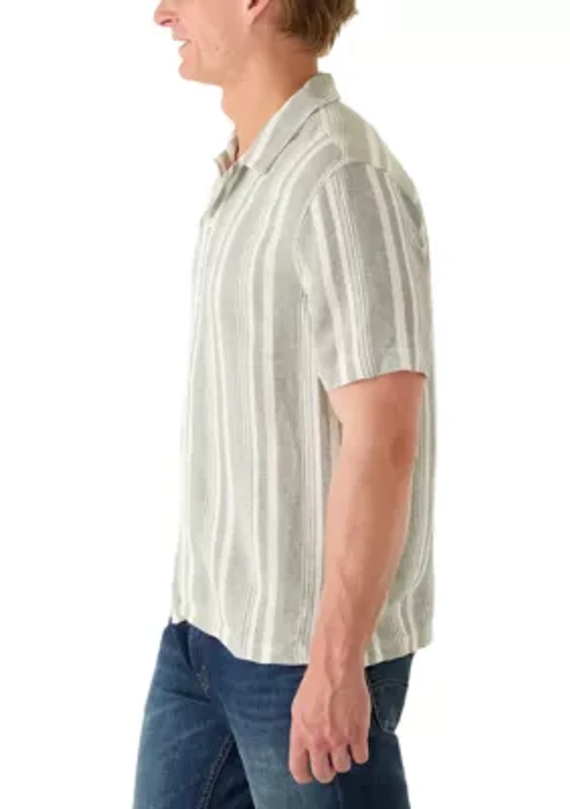 Men's Striped Button Down Shirt