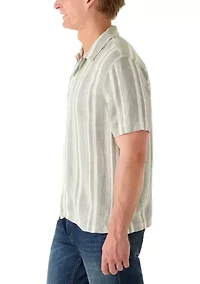 Men's Striped Button Down Shirt