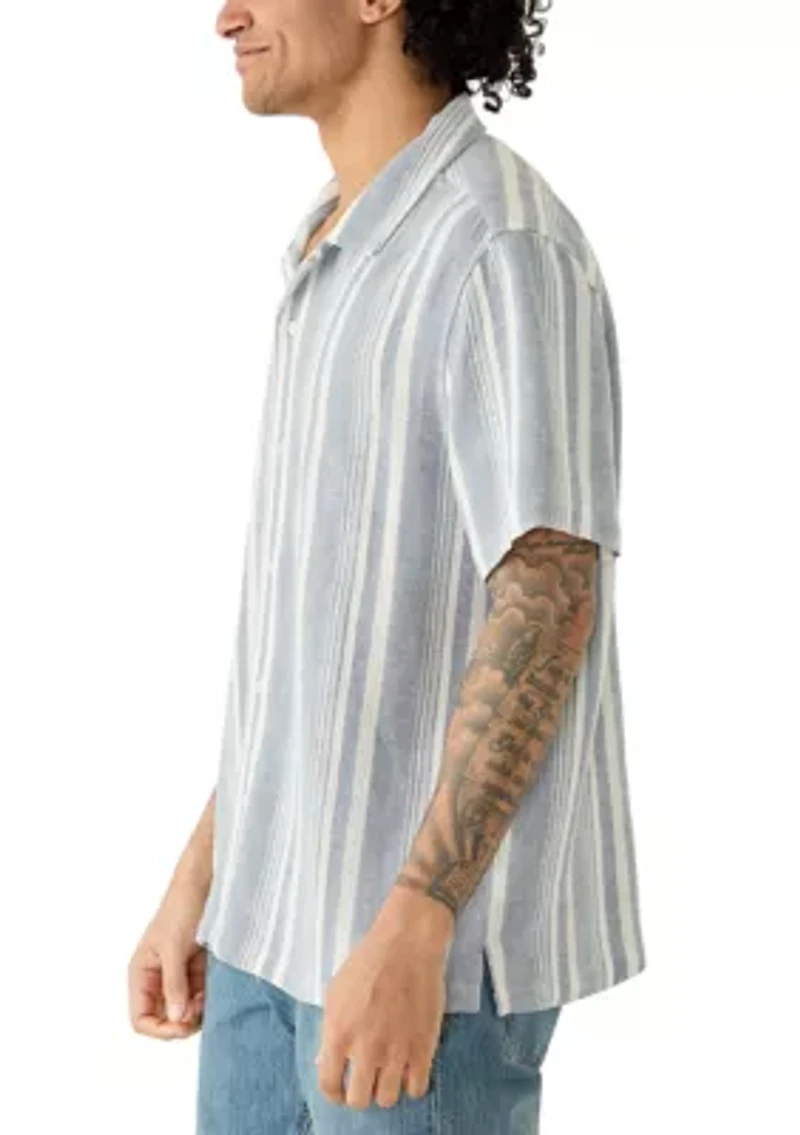 Men's Striped Button Down Shirt