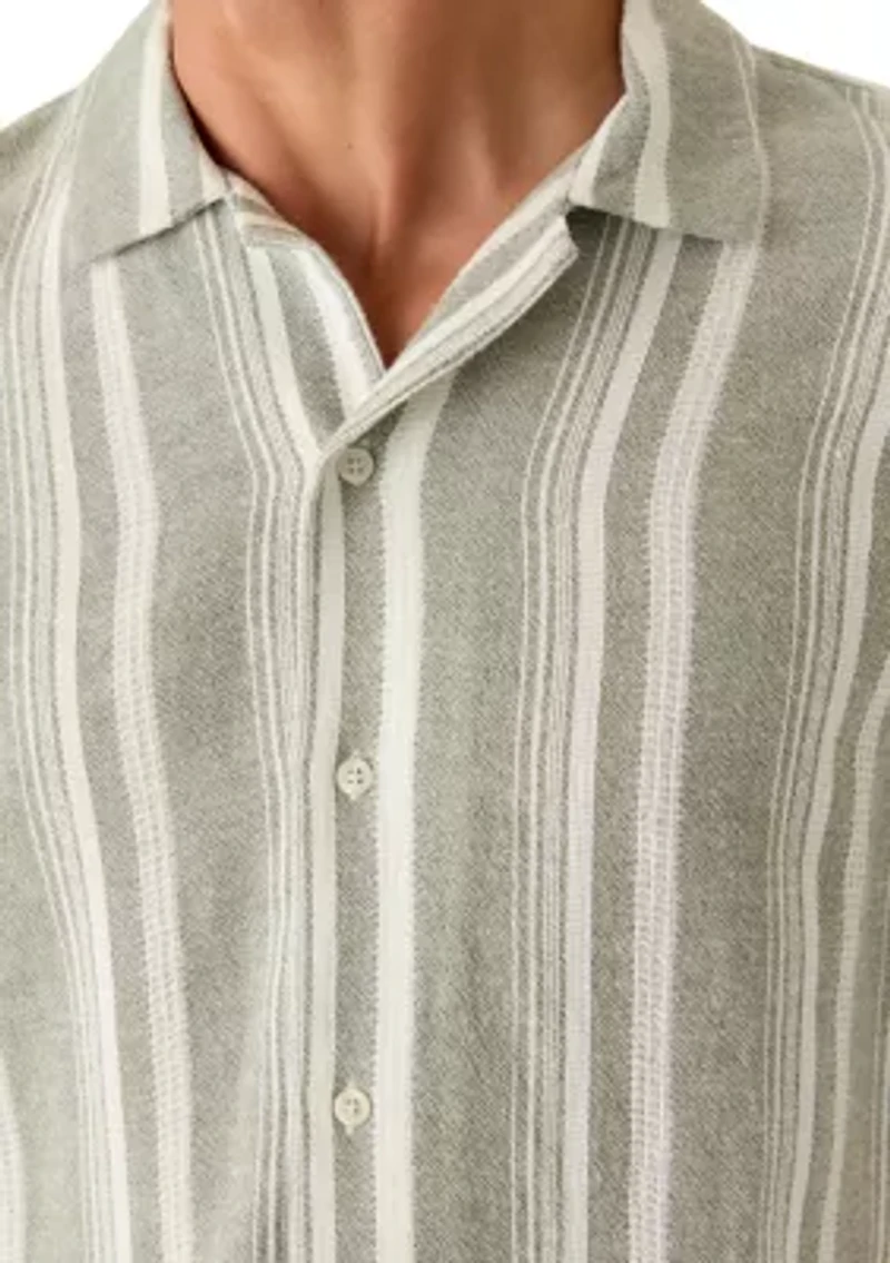 Men's Striped Button Down Shirt