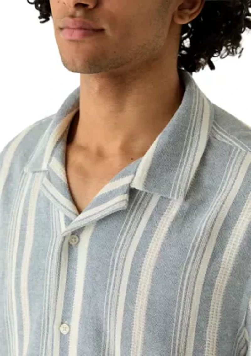 Men's Striped Button Down Shirt