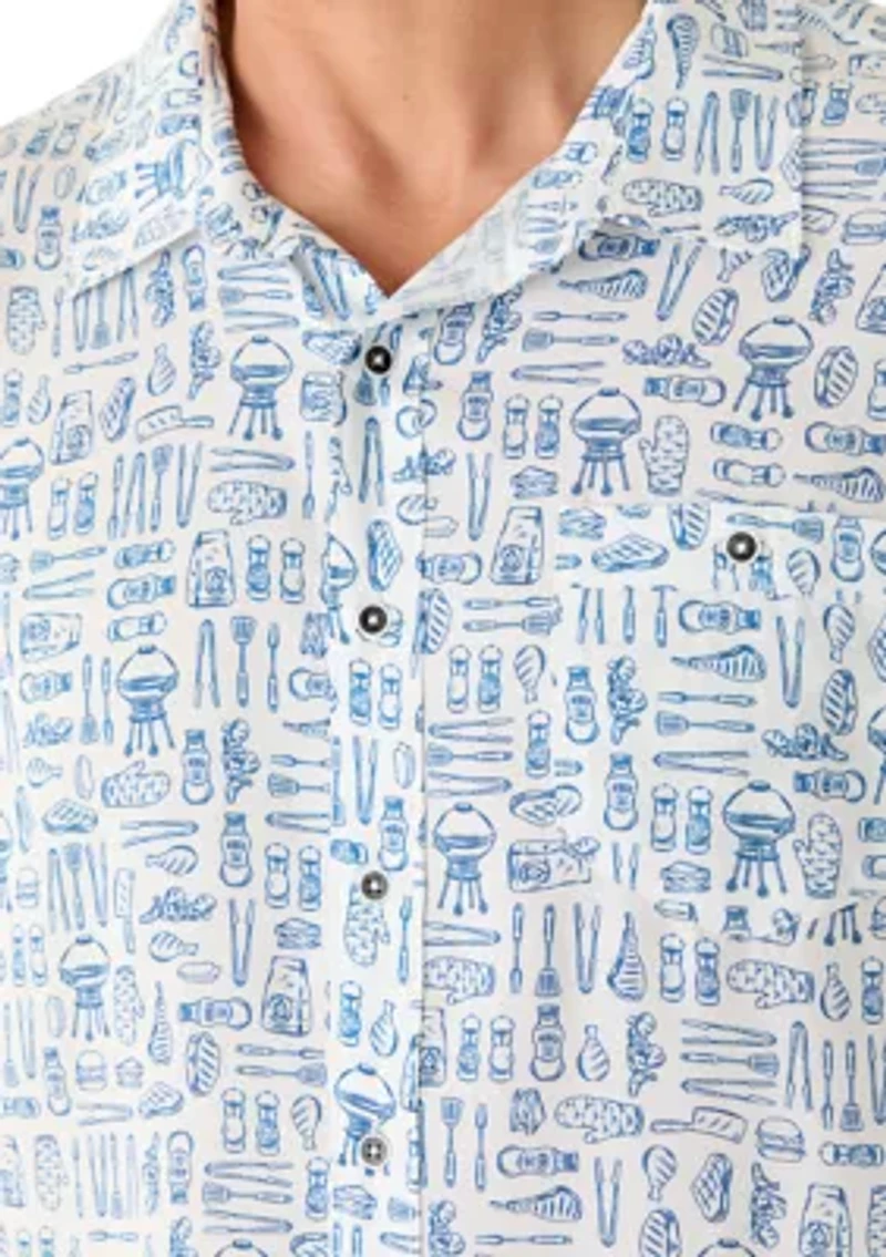 Men's BBQ Print Shirt