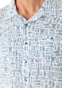 Men's BBQ Print Shirt