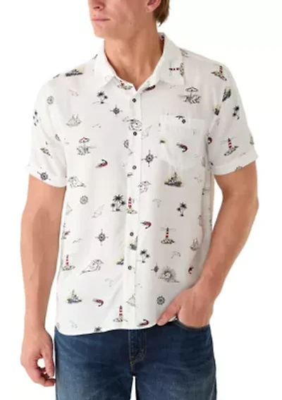 Men's Coastal Print Shirt