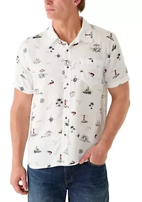 Men's Coastal Print Shirt