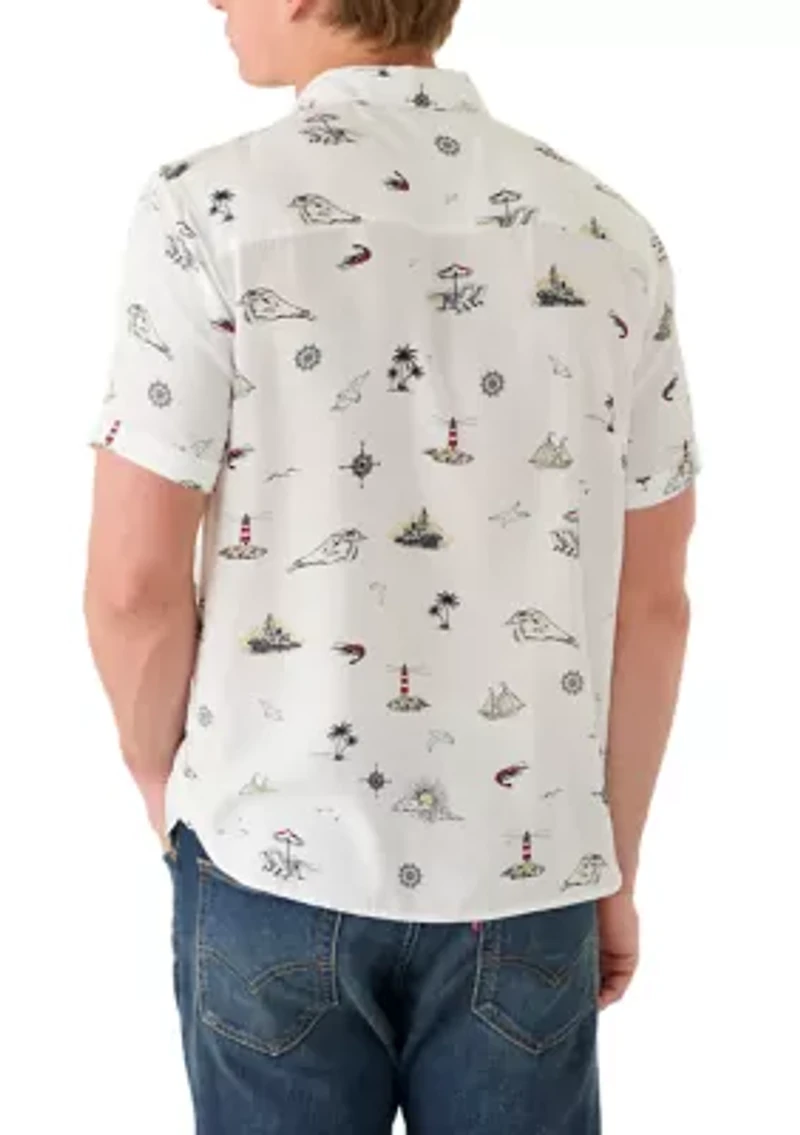 Men's Coastal Print Shirt