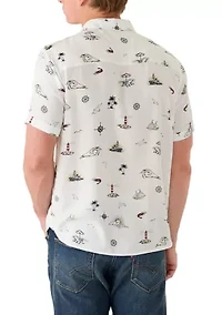 Men's Coastal Print Shirt