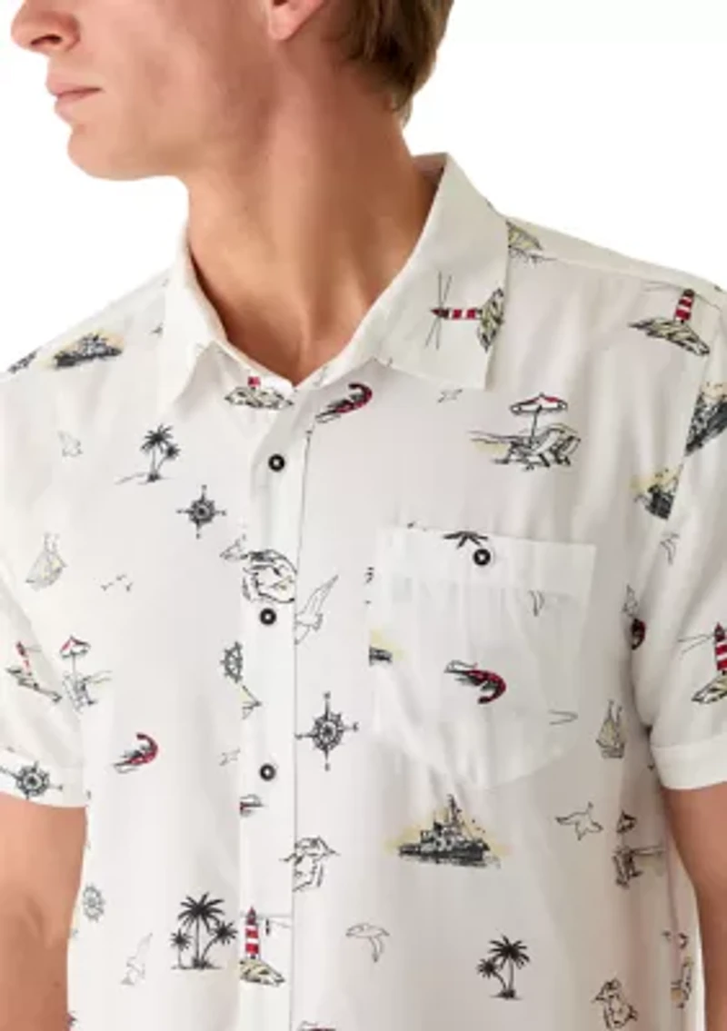 Men's Coastal Print Shirt