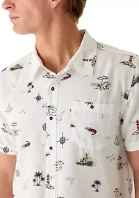 Men's Coastal Print Shirt