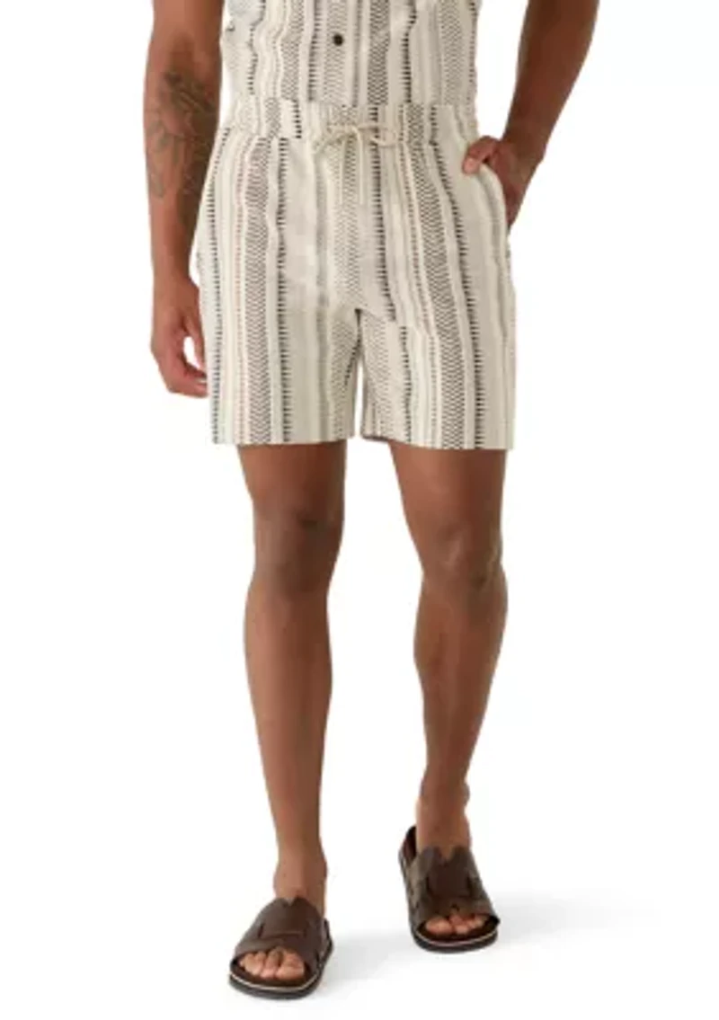 Men's Jacquard Striped Shorts