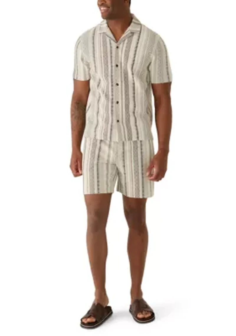 Men's Jacquard Striped Shorts