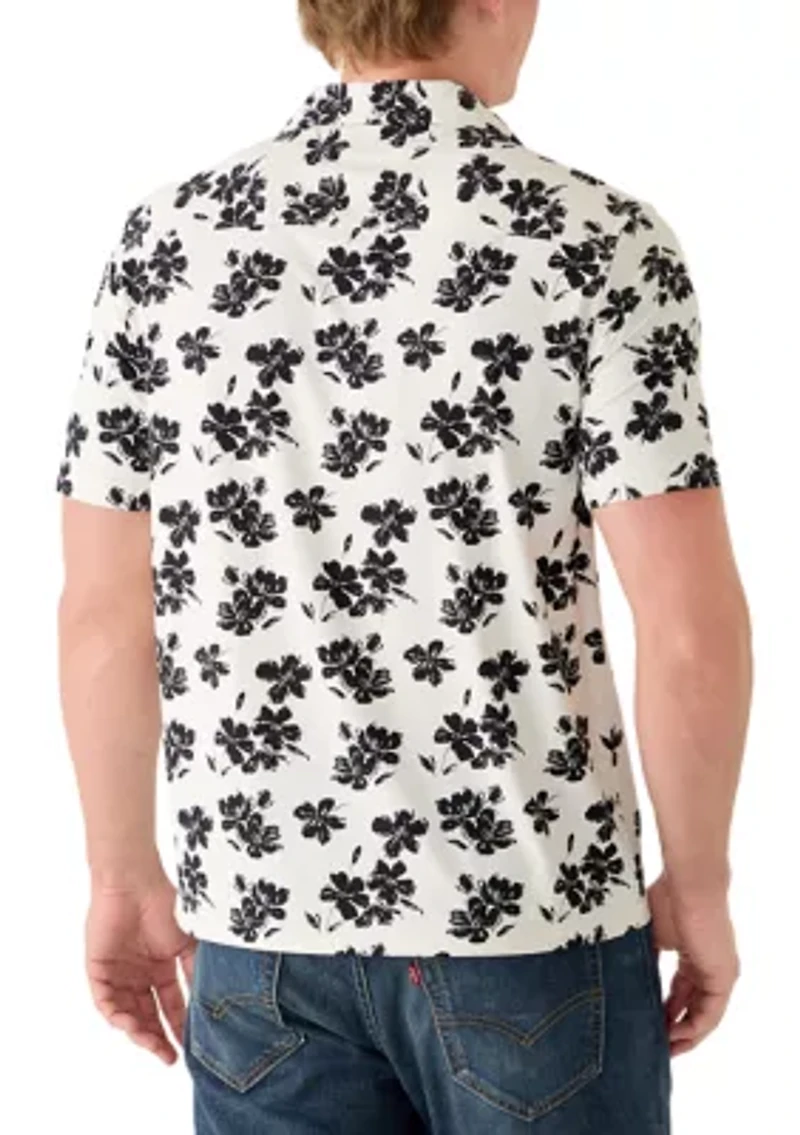 Men's Stretch Knit Print Shirt