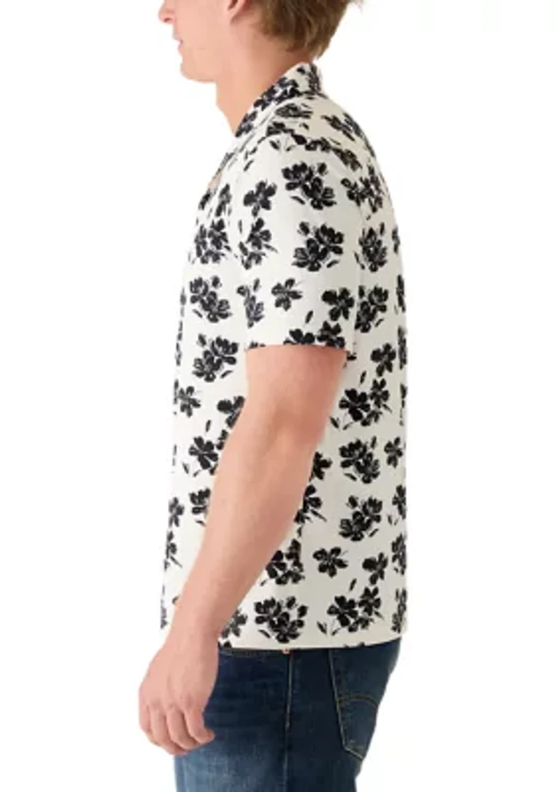 Men's Stretch Knit Print Shirt
