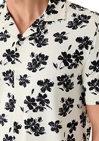 Men's Stretch Knit Print Shirt