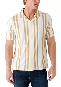 Men's Stretch Knit Striped Shirt