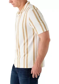 Men's Stretch Knit Striped Shirt