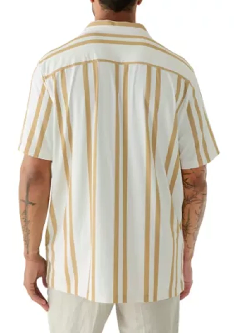 Men's Tall Stretch Knit Pattern Shirt