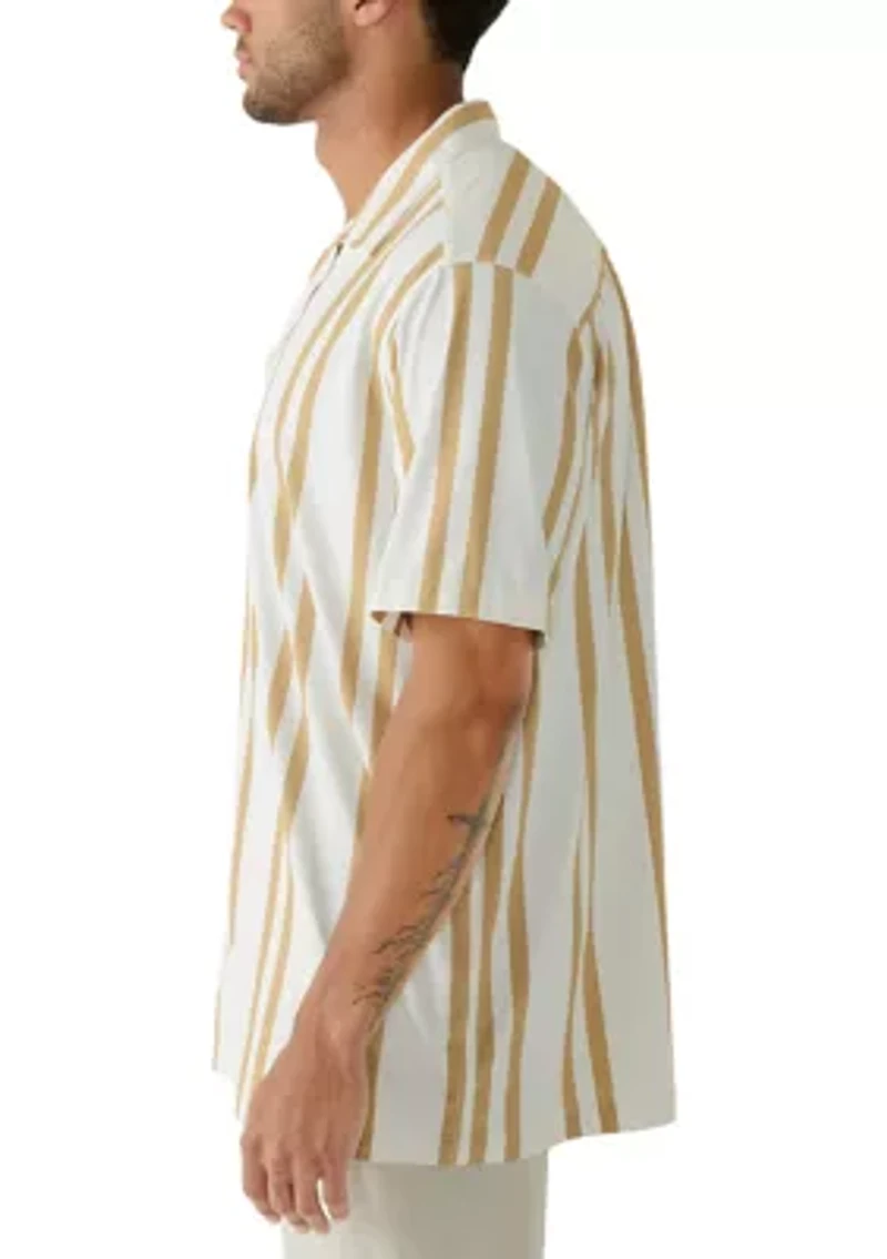 Men's Tall Stretch Knit Pattern Shirt