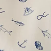 Men's Short Sleeve Nautical Printed Shirt