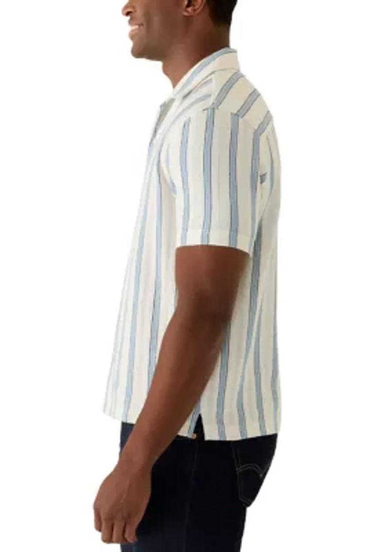Men's Short Sleeve Striped Shirt
