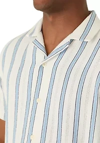 Men's Short Sleeve Striped Shirt