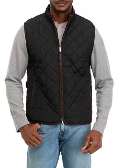 Men's Zip Front Quilted Vest