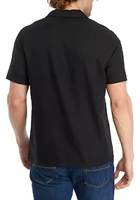 Men's Short Sleeve Linen Camp Shirt