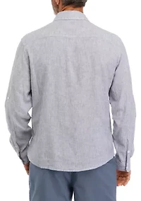 Men's Long Sleeve Oxford Striped Shirt