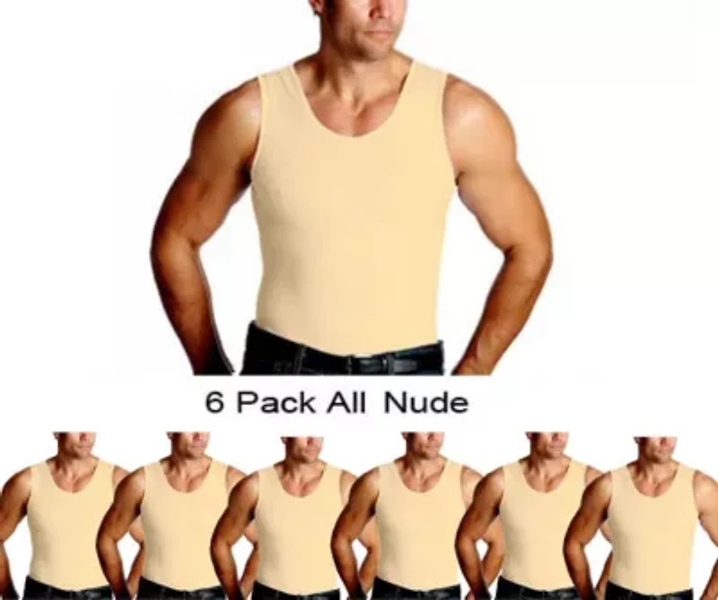 Big & Tall 6-Pack Compression Muscle Tanks